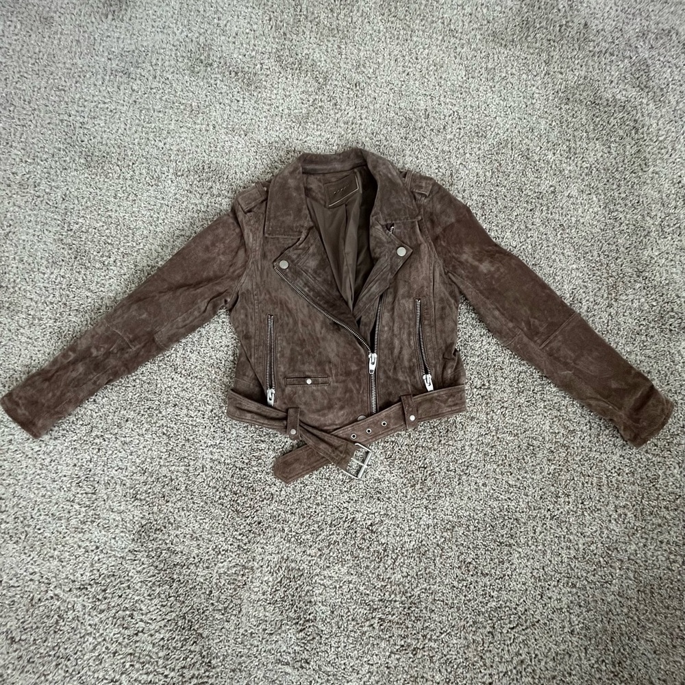 BLANK NYC Suede Moto Jacket - size Medium